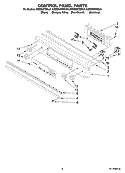 CONTROL PANEL PARTS Diagram and Parts List for KESS907SBB01  KitchenAid Range
