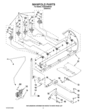 MANIFOLD PARTS Diagram and Parts List for KGRS306BSS0  KitchenAid Range