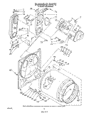 BULKHEAD Diagram and Parts List for LG7681XSW0  Whirlpool Dryer