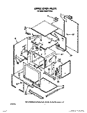 UPPER OVEN Diagram and Parts List for KEBS277WAL1  KitchenAid Wall Oven