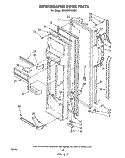 REFRIGERATOR DOOR Diagram and Parts List for ED26MK1LWR1  Whirlpool Refrigerator