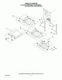 SHELF PARTS Diagram and Parts List for KUWS24RSBS03  KitchenAid Wine and Beverage Cooler