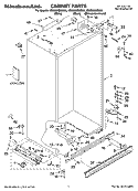 CABINET PARTS Diagram and Parts List for KSSS36QMB03  KitchenAid Refrigerator