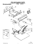SECTION Diagram and Parts List for KGYL405WAL0  KitchenAid Dryer