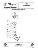 MOTOR AND DRIVE, LIT/OPTIONAL Diagram and Parts List for JJTU4600XTP1  Whirlpool Trash Compactor