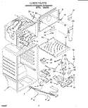 LINER Diagram and Parts List for RT16VKXDN01  Roper Refrigerator