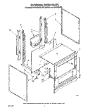 EXTERNAL OVEN Diagram and Parts List for SF0100SRW4  Whirlpool Range