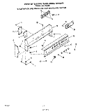 BACKGUARD Diagram and Parts List for F5608W0  Roper Range