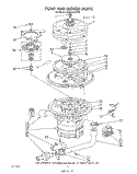 PUMP AND MOTOR Diagram and Parts List for 4KUDA220TW1  KitchenAid Dishwasher