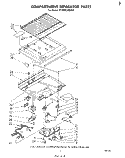 COMPARTMENT SEPARATOR Diagram and Parts List for ET18TK1MWR2  Whirlpool Refrigerator