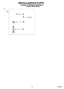 MISCELLANEOUS, OPTIONAL Diagram and Parts List for 4PGSC9455JT0  Whirlpool Washer