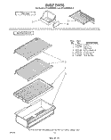 SHELF Diagram and Parts List for ET14JMXMWR4  Whirlpool Refrigerator