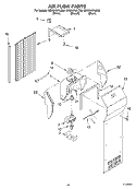 AIR FLOW, OPTIONAL Diagram and Parts List for GD2SHAXLT00  Whirlpool Refrigerator