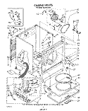 BULKHEAD Diagram and Parts List for GL6050VL0  Roper Dryer