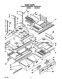 SHELF, LIT/OPTIONAL Diagram and Parts List for KTRC22KAAL00  Whirlpool Refrigerator