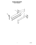 BACKGUARD Diagram and Parts List for SF302BEWW0  Whirlpool Range