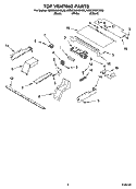 TOP VENTING PARTS, OPTIONAL PARTS Diagram and Parts List for KEBC206KSS05  KitchenAid Wall Oven