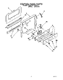 CONTROL PANEL Diagram and Parts List for FGS385YL1  Whirlpool Range