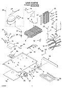 UNIT PARTS Diagram and Parts List for KSCS25FKSS00  KitchenAid Refrigerator