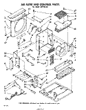 AIRFLOW AND CONTROL , LITERATURE AN Diagram and Parts List for AHF25040  Whirlpool Air Conditioner