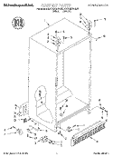 CABINET Diagram and Parts List for KSCS22QFAL00  KitchenAid Refrigerator