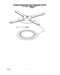 LOWER WASHARM AND STRAINER Diagram and Parts List for KUDA23HYAL0  KitchenAid Dishwasher