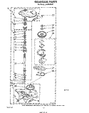 GEARCASE Diagram and Parts List for LA6300XPW7  Whirlpool Washer