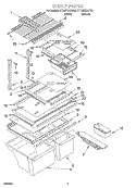 SHELF, OPTIONAL Diagram and Parts List for ET18PKXGW02  Whirlpool Refrigerator