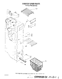 FREEZER LINER Diagram and Parts List for RS25AWXVW00  Roper Refrigerator