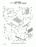 UNIT PARTS Diagram and Parts List for 7WSC19D2XS00  Whirlpool Refrigerator