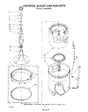 AGITATOR, BASKET AND TUB Diagram and Parts List for LA7980XSW0  Whirlpool Washer