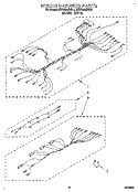 WIRING HARNESS Diagram and Parts List for KEDS200BBL1  KitchenAid Range