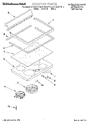 COOKTOP Diagram and Parts List for KERC500YWH4  KitchenAid Range