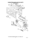 MAGNETRON AND AIR FLOW Diagram and Parts List for MB7120XYB0  Whirlpool Microwave