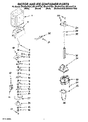 MOTOR AND ICE CONTAINER PARTS Diagram and Parts List for ED5JHAXTS01  Whirlpool Refrigerator