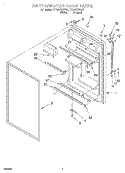 REFRIGERATOR DOOR Diagram and Parts List for TT18AKXGN01  Estate Refrigerator