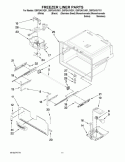 FREEZER LINER PARTS Diagram and Parts List for GI5FSAXVA01  Whirlpool Refrigerator