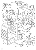 LINER Diagram and Parts List for 6ET19DKXDN02  Whirlpool Refrigerator