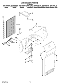 AIR FLOW PARTS Diagram and Parts List for GS6NVEXSB01  Whirlpool Refrigerator