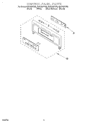 CONTROL PANEL Diagram and Parts List for GMC305PDS5  Whirlpool Microwave Oven Combo