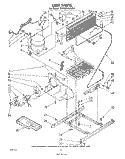 UNIT Diagram and Parts List for ET18MK1LWR1  Whirlpool Refrigerator
