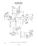 AIRFLOW Diagram and Parts List for ED25EMXPWR0  Whirlpool Refrigerator