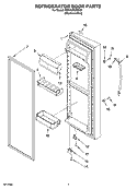 REFRIGERATOR DOOR PARTS Diagram and Parts List for KSRA25KNSS01  KitchenAid Refrigerator