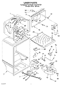 LINER Diagram and Parts List for CT18AKXKQ01  Crosley Refrigerator