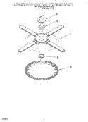 LOWER WASHARM AND STRAINER Diagram and Parts List for KUDI25CHBS0  KitchenAid Dishwasher