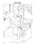 CABINET Diagram and Parts List for LC4900XMW1  Whirlpool Washer