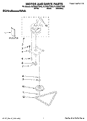 MOTOR AND DRIVE PARTS Diagram and Parts List for KUCS03CTSS0  KitchenAid Trash Compactor