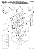 SECTION Diagram and Parts List for LEC6848AN3  Whirlpool Dryer