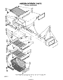 FREEZER INTERIOR Diagram and Parts List for ED25PMXRWR0  Whirlpool Refrigerator