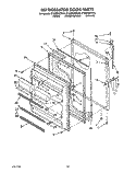 REFRIGERATOR DOOR, LIT/OPTIONAL Diagram and Parts List for ET20PKXZN10  Whirlpool Refrigerator